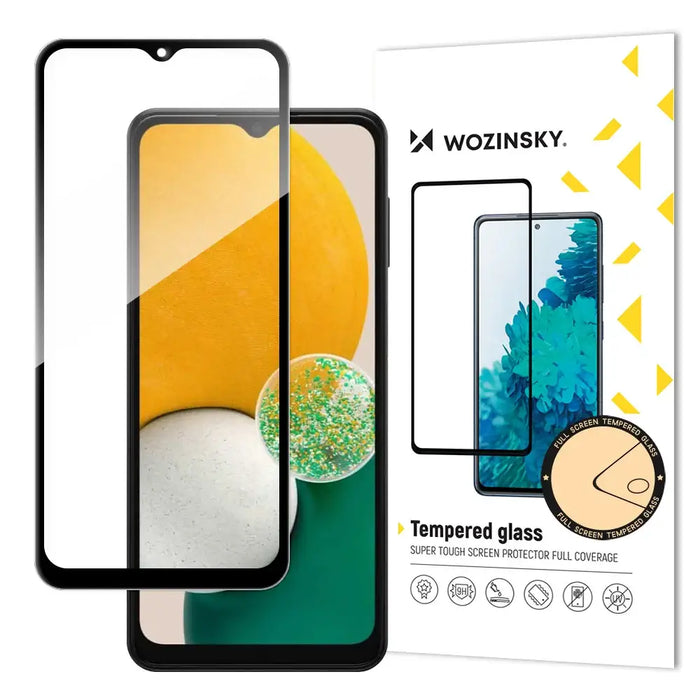Wozinsky Super Tough Full Glue Tempered Glass Full Screen With Frame Case Friendly Samsung Galaxy A13 / A23 / A23 5G