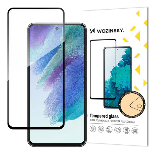 Wozinsky Tempered Glass Full Glue Super Tough Screen Protector Full Coveraged with Frame Case Friendly for Samsung