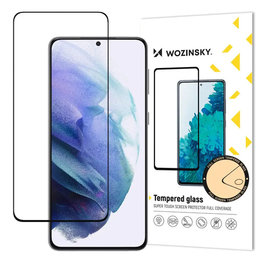 Wozinsky Tempered Glass Full Glue Super Tough Screen Protector Full Coveraged with Frame Case Friendly for Samsung