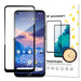 Wozinsky Tempered Glass Full Glue Super Tough Screen Protector Full Coveraged with Frame Case Friendly for Nokia 5.4