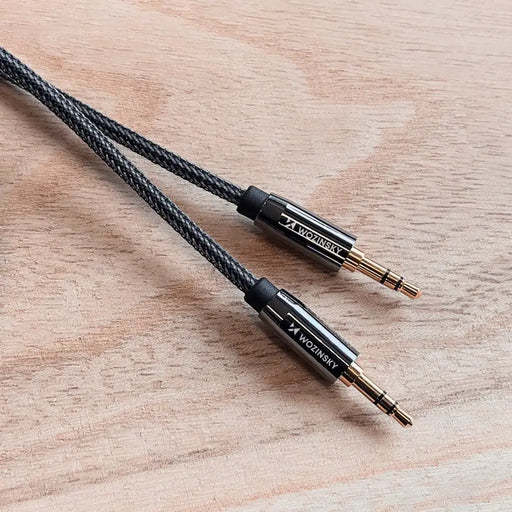 Wozinsky universal mini jack cable 2x AUX cable 1.5 m black - Audio cables<<<HurtelXML