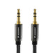 Wozinsky universal mini jack cable 2x AUX cable 3 m black - Audio cables<<<HurtelXML
