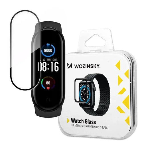 Wozinsky Watch Glass hybrid glass for Xiaomi Mi Band 5 black - Cell phone tempered glass<<<HurtelXML