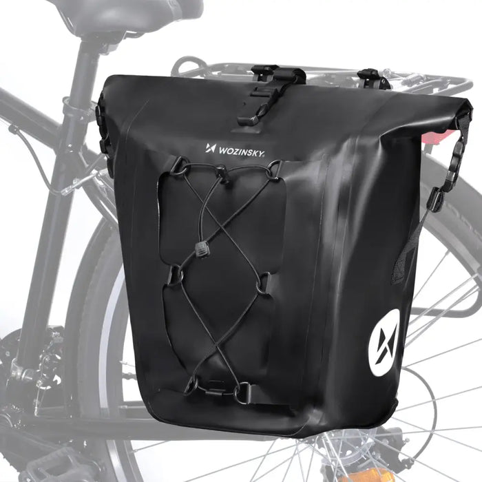 Wozinsky waterproof bicycle bag trunk pannier 25l black (WBB24BK) - Torby rowerowe<<<HurtelXML