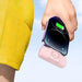 Wozinsky WF16-YLS 5000mAh 15W Lightning Mini Power Bank with Built-in USB-C Cable and Apple Watch Charger - Pink