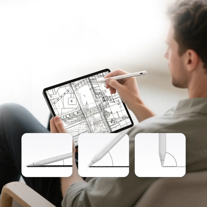 Wozinsky WRA-08 Stylus for iPad USB-C Fast Charging - White - Cell phone stylus pen<<<HurtelXML