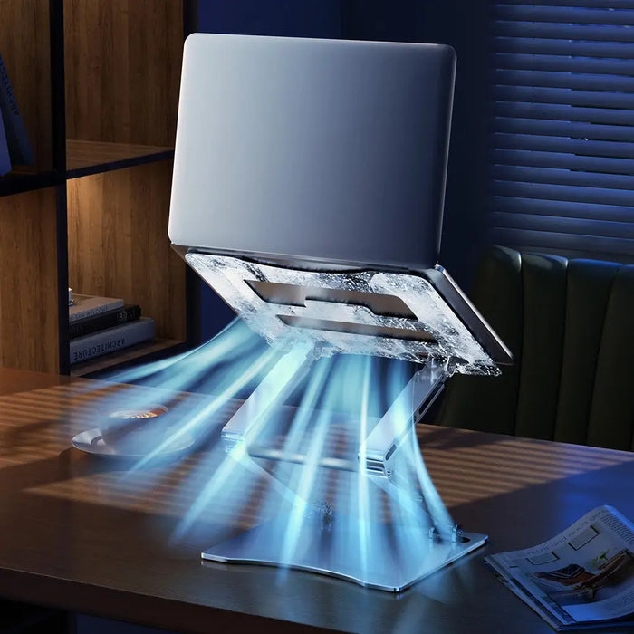 Wozinsky WRS-CPY75DSB Aluminum Laptop and Tablet Stand + Free Smartphone Stand - Black - Stands and tables