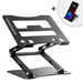 Wozinsky WRS-CPY75DSB Aluminum Laptop and Tablet Stand + Free Smartphone Stand - Black - Stands and tables