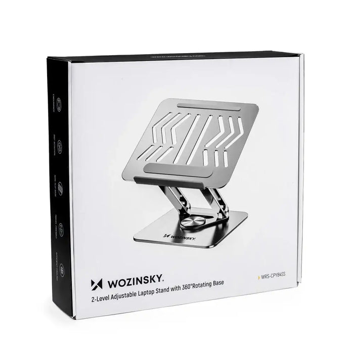 Wozinsky WRS-CPY84SS Aluminum Laptop and Tablet Stand + Free Smartphone Stand - Silver - Stands and tables