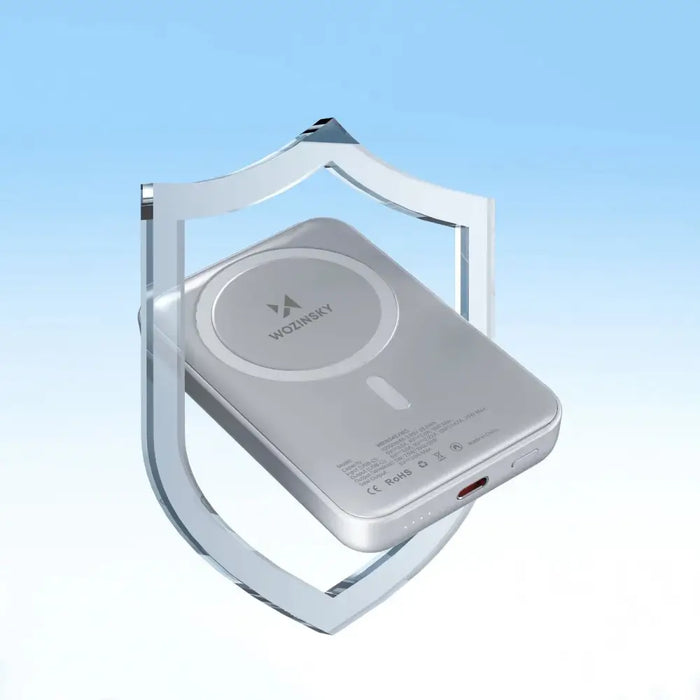 Wozinsky WRW349YWS 10,000 mAh Magnetic Power Bank - White - Powerbanks<<<HurtelXML