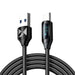 Wozinsky WUACC2 USB A - USB C Cable with Display 66W 6A 2m - Black - Cell phone cables<<<HurtelXML