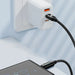 Wozinsky WUCCC1 USB-C - USB-C PD 100W 480Mb/s cable 1m with display - black - Cell phone cables<<<HurtelXML