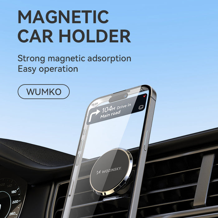 Wozinsky WUMKO magnetic phone holder for car air vent - black - Uchwyty samochodowe do telefonów<<<HurtelXML