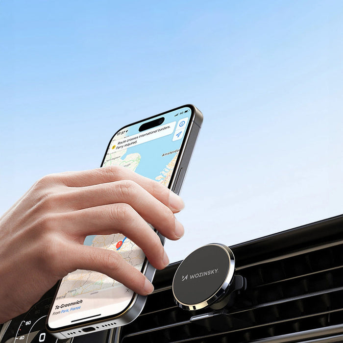 Wozinsky WUMKO magnetic phone holder for car air vent - black - Uchwyty samochodowe do telefonów<<<HurtelXML