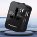 Wozinsky WUTWC travel adapter universal 24W EU / US / AUS / UK / 2x USB-A - black - Cell phone USB charger<<<HurtelXML