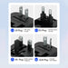 Wozinsky WUTWC travel adapter universal 24W EU / US / AUS / UK / 2x USB-A - black - Cell phone USB charger<<<HurtelXML