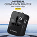 Wozinsky WUTWC travel adapter universal 24W EU / US / AUS / UK / 2x USB-A - black - Cell phone USB charger<<<HurtelXML