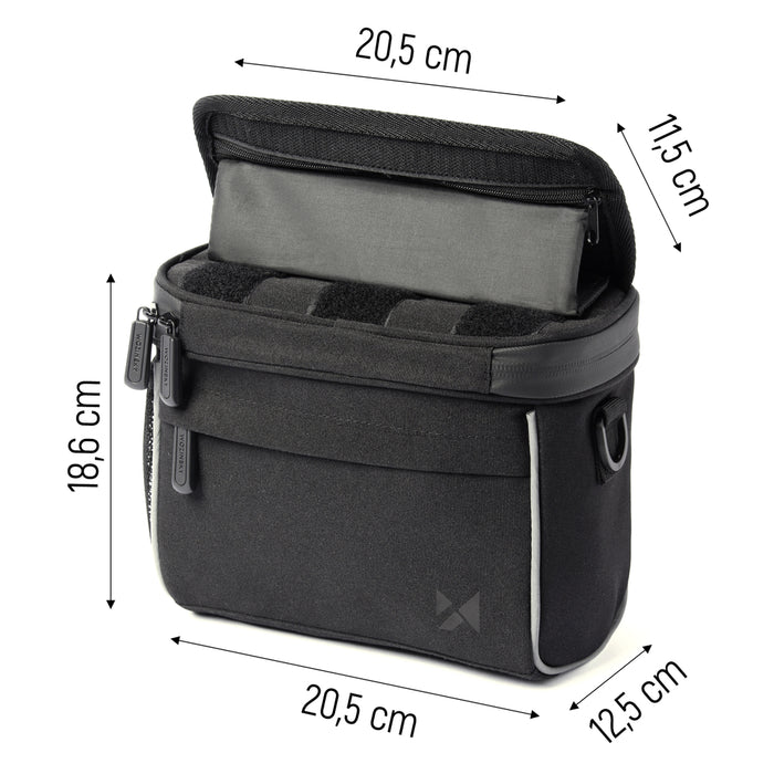 Wozinsky Handlebar Bag Bike Shoulder Bag Black (WBHBB-01)