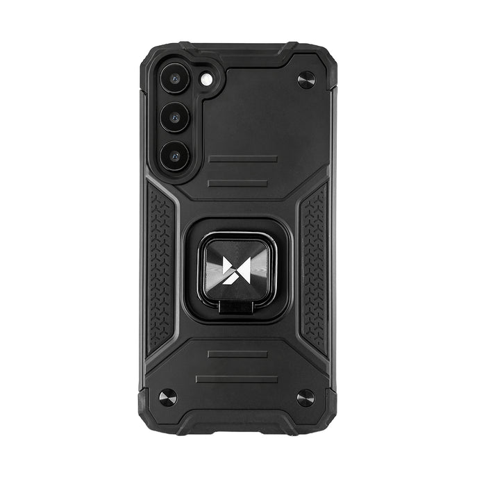 Wozinsky Ring Armor case for Samsung Galaxy S23+ armored cover magnetic holder ring black