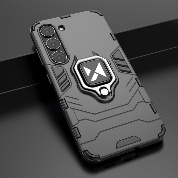 Wozinsky Ring Armor case for Samsung Galaxy S23+ armored cover magnetic holder ring black