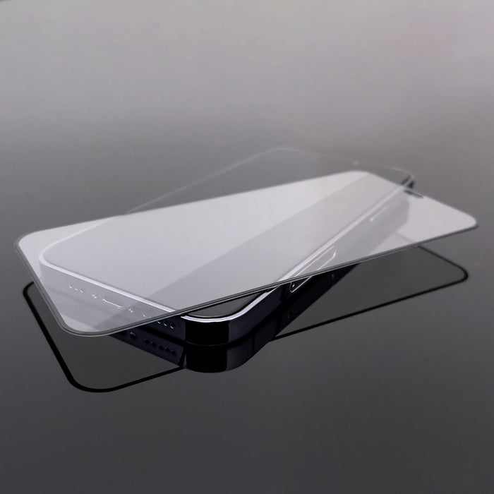 2pcs Full Screen Tempered Glass with Frame Case Friendly Wozinsky Full Glue iPhone 15 Plus - Black