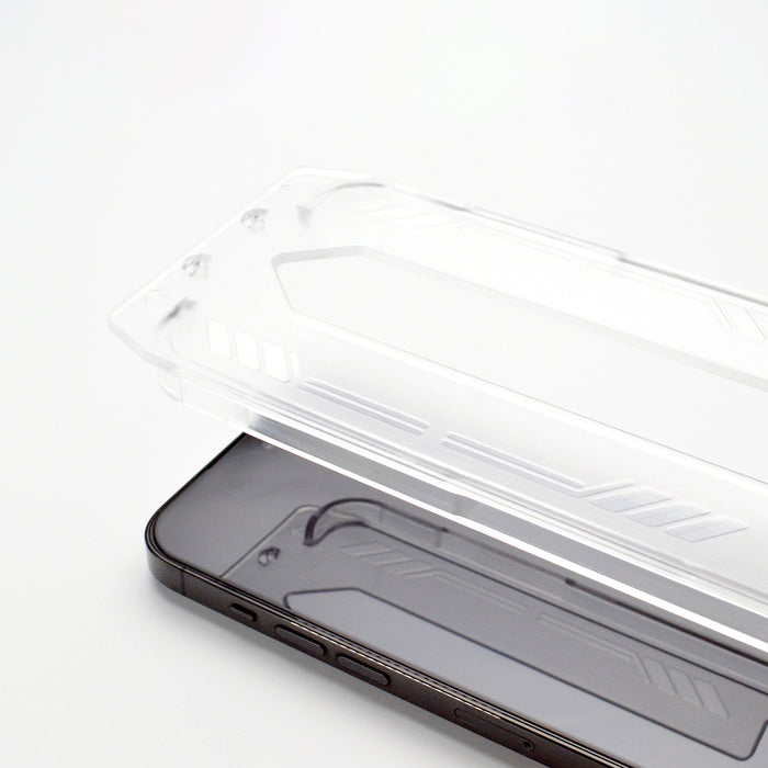 9H tempered glass with mounting frame for iPhone 14 Pro Max Wozinsky Premium Glass - black