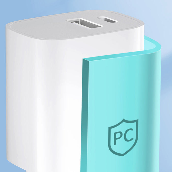 Wozinsky WGWCW USB-A USB-C 20W wall charger - white