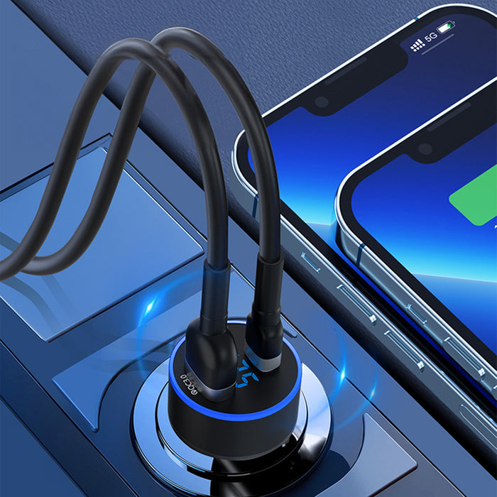 Wozinsky WDCCAC USB-C USB-A 36W car charger - black