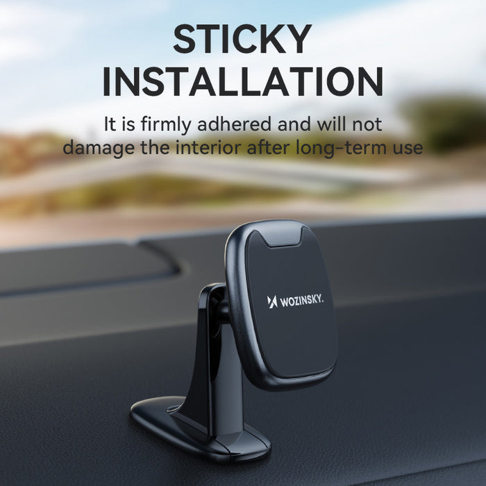 Wozinsky WUMTD Magnetic Car Dashboard Phone Holder - Black