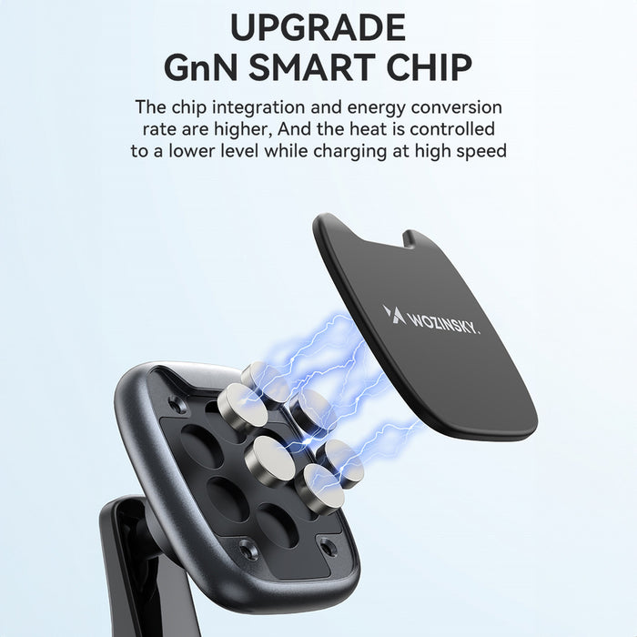 Wozinsky WUMTD Magnetic Car Dashboard Phone Holder - Black