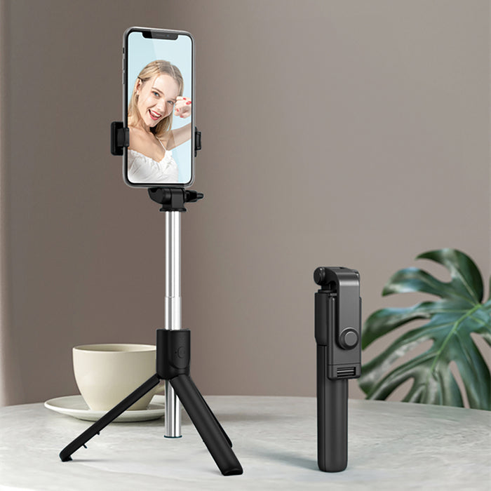Selfie stick WRY1S telescopic tripod 0.7m for phone - black
