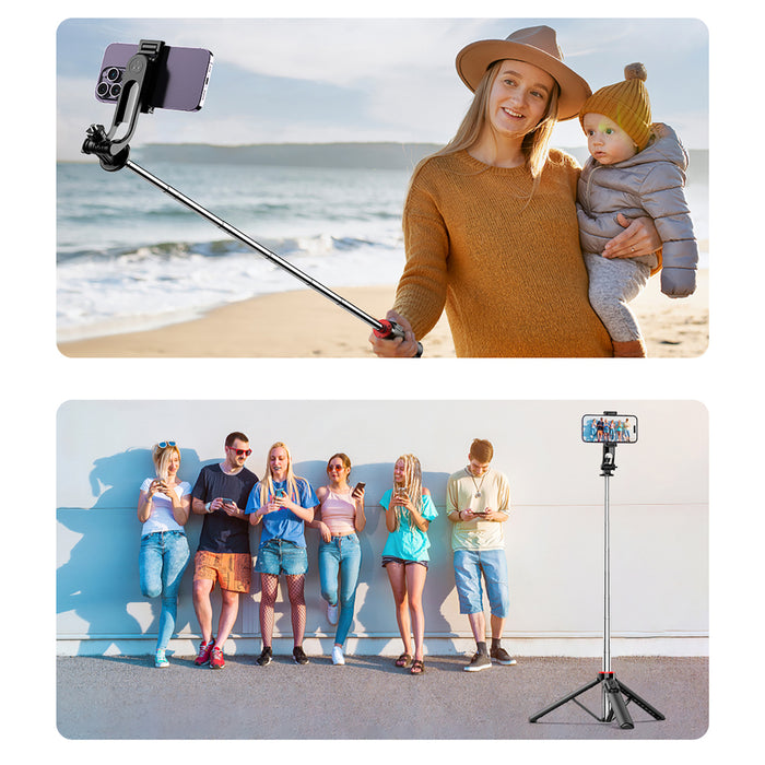 Wozinsky Selfie stick WC1Y3S telescopic tripod 1.3m with phone holder - black