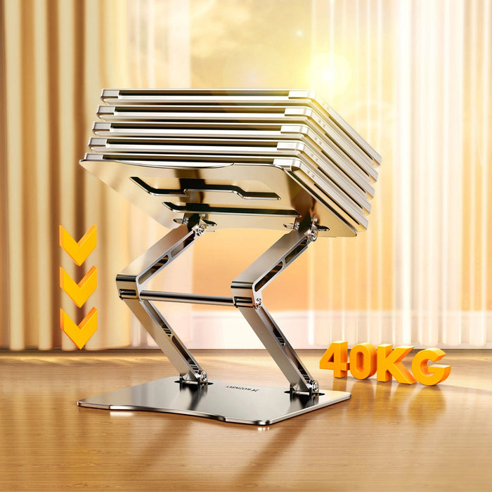 Wozinsky WRS-CPY75DSS Aluminum Laptop and Tablet Stand + Free Smartphone Stand - Silver