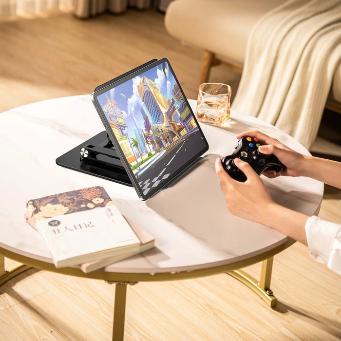 Wozinsky WRS-CPY84SB 360 Aluminum Laptop and Tablet Stand + Free Smartphone Stand - Black