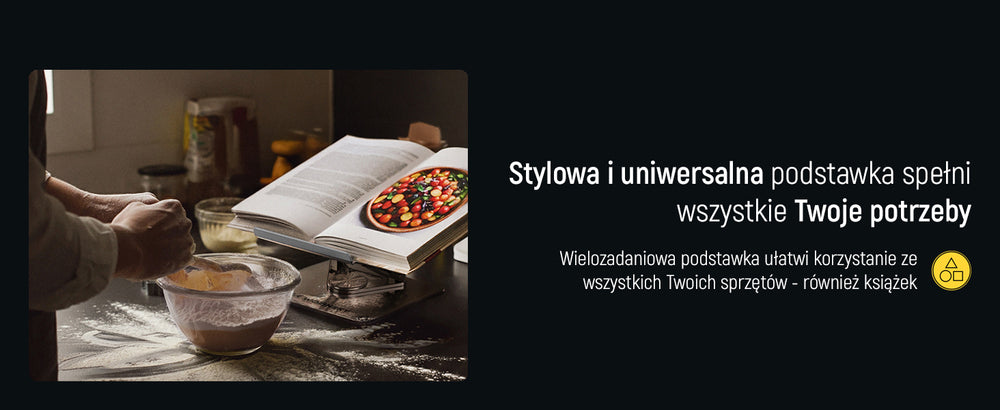 Wozinsky WRS-CPY84SB 360 Aluminum Laptop and Tablet Stand + Free Smartphone Stand - Black