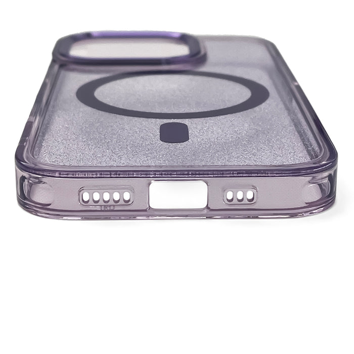 Wozinsky Glitter Case with Mag Safe for Samsung Galaxy S25 - Purple with Glitter