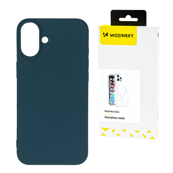 Wozinsky Silicone Case Magsafe Magnetic Case for Samsung Galaxy S25 - Blue