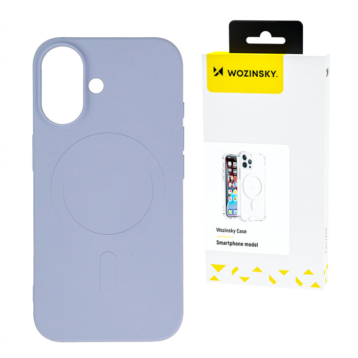 Wozinsky Liquid Silicone Case MagSafe for Samsung Galaxy S24 FE - Purple