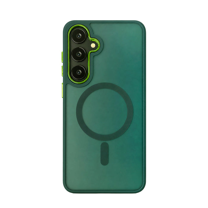 Wozinsky Fashion Case with MagSafe for Samsung Galaxy S24 FE - Green