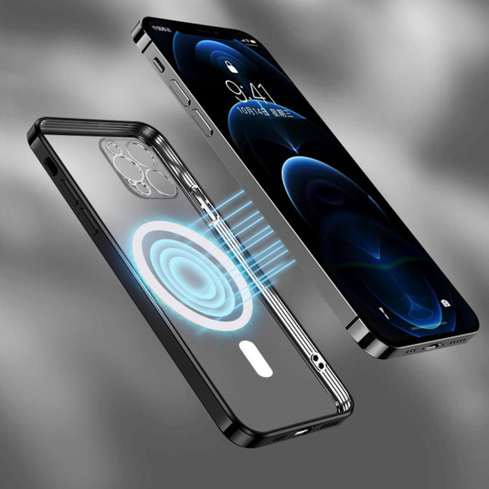 Wozinsky Electroplated Magsafe case for Samsung Galaxy S24 FE - black