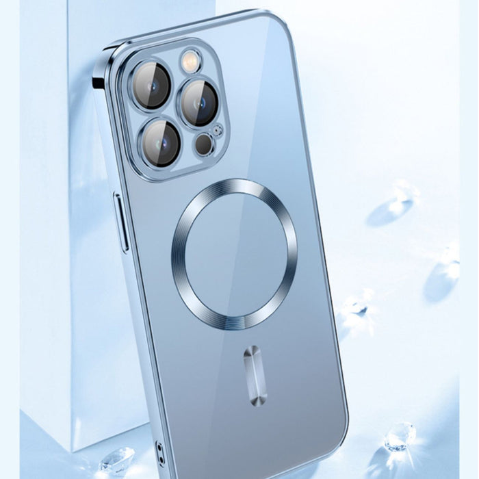 Wozinsky Electroplated Magsafe case for Samsung Galaxy S24 FE - blue