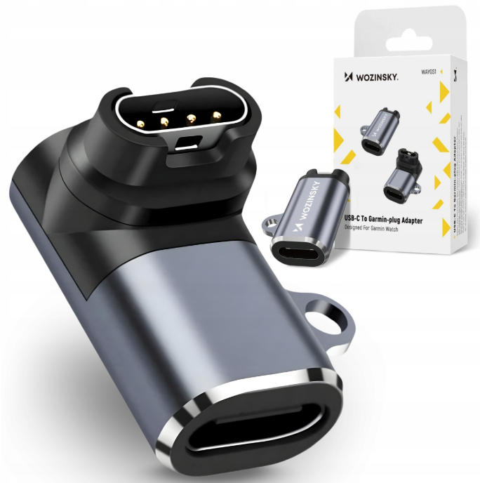 Wozinsky WAYGS1 USB-C Adapter for Garmin Smartwatch - Gray