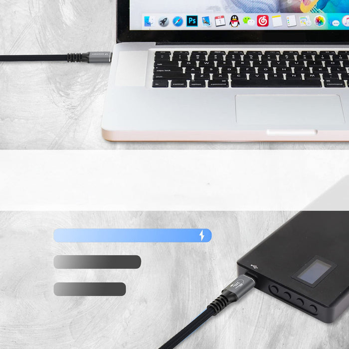 Wozinsky WPS-UY41S USB-C USB4 Cable 40Gb/s 240W 1m 4K - Black