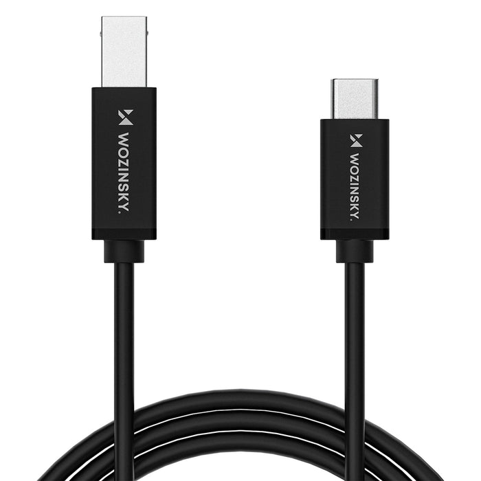 Wozinsky WKDDY1S USB-B - USB-C Cable 1m - Black