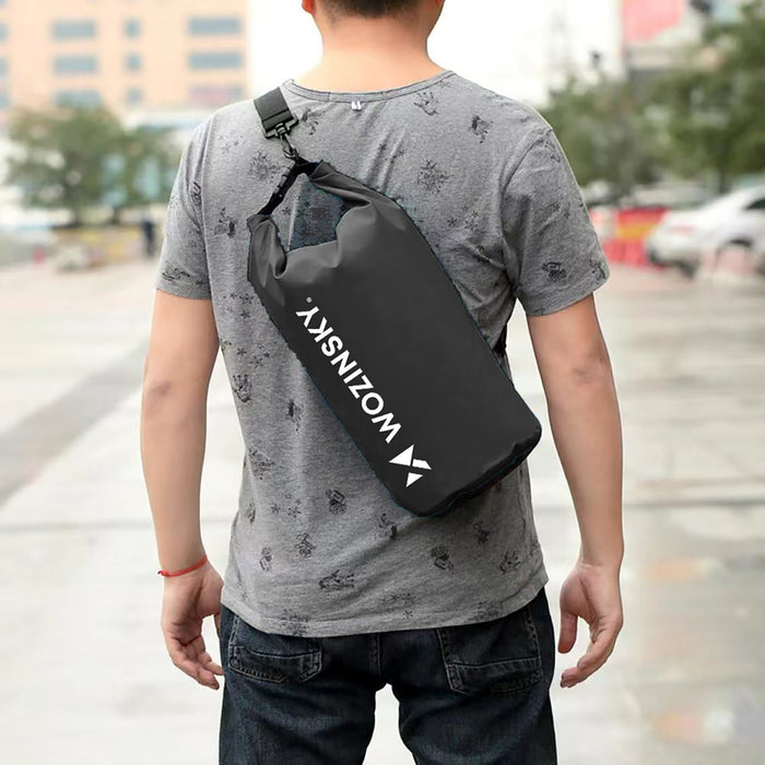 Wozinsky WWK-10 waterproof bag for sup kayak 10l - black
