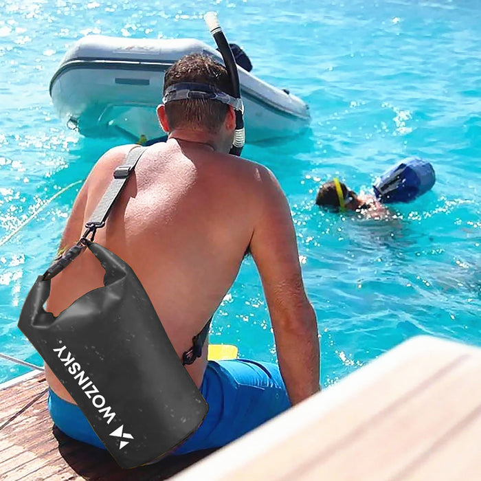 Wozinsky WWK-20 waterproof bag for sup kayak 20l - black