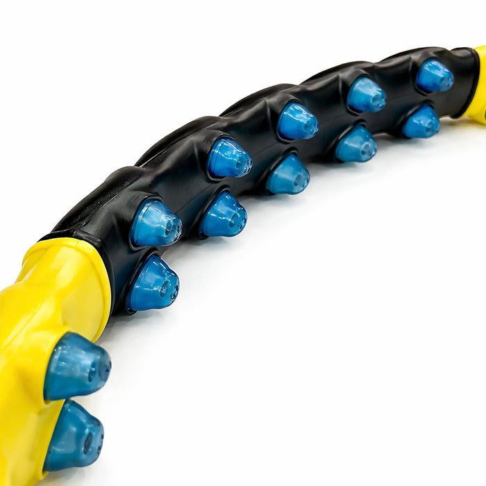 Wozinsky WHH-110 Hula Hoop Massager with Nodules - Black and Yellow