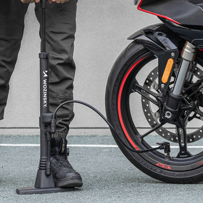 Wozinsky WPR-02 Floor Bicycle Pump - Black