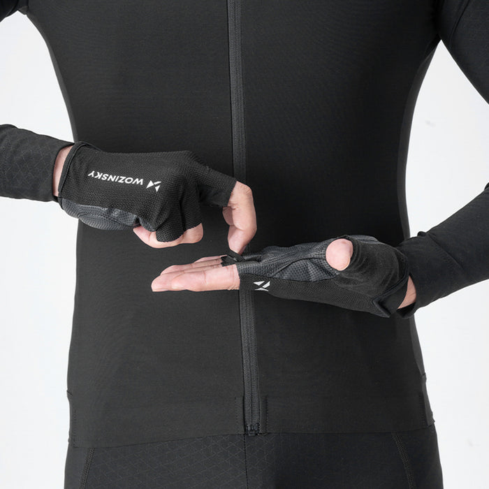 Wozinsky WRR-01M cycling gloves size M - black