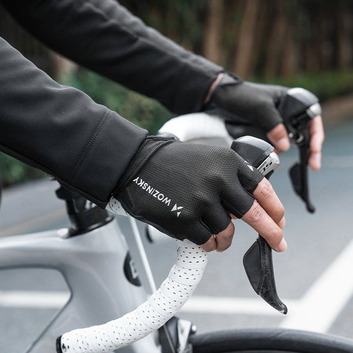 Wozinsky WRR-01M cycling gloves size M - black